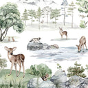 Close-up of the Deer Forest – Winter wallpaper mural