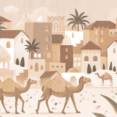 Close-up of the Desert Dreams – Mono wallpaper mural by Oliver Robins
