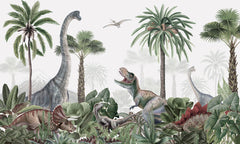 Dino Jive wallpaper mural by Kikki Belle