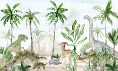 Dino Joy wallpaper mural by Oliver Robins