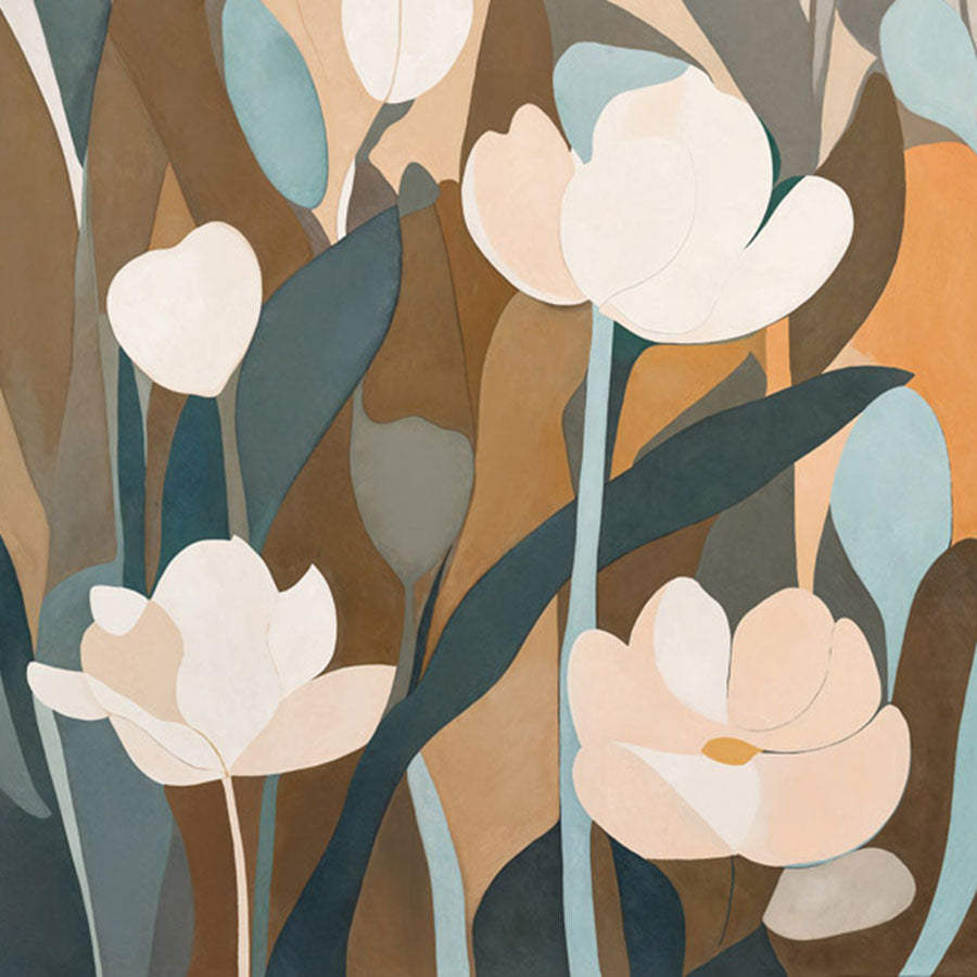 Close-up of the Emil's Meadow wallpaper mural by Grigory Gladarev