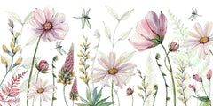 Fabulous Flowers wallpaper mural by Kikki Belle