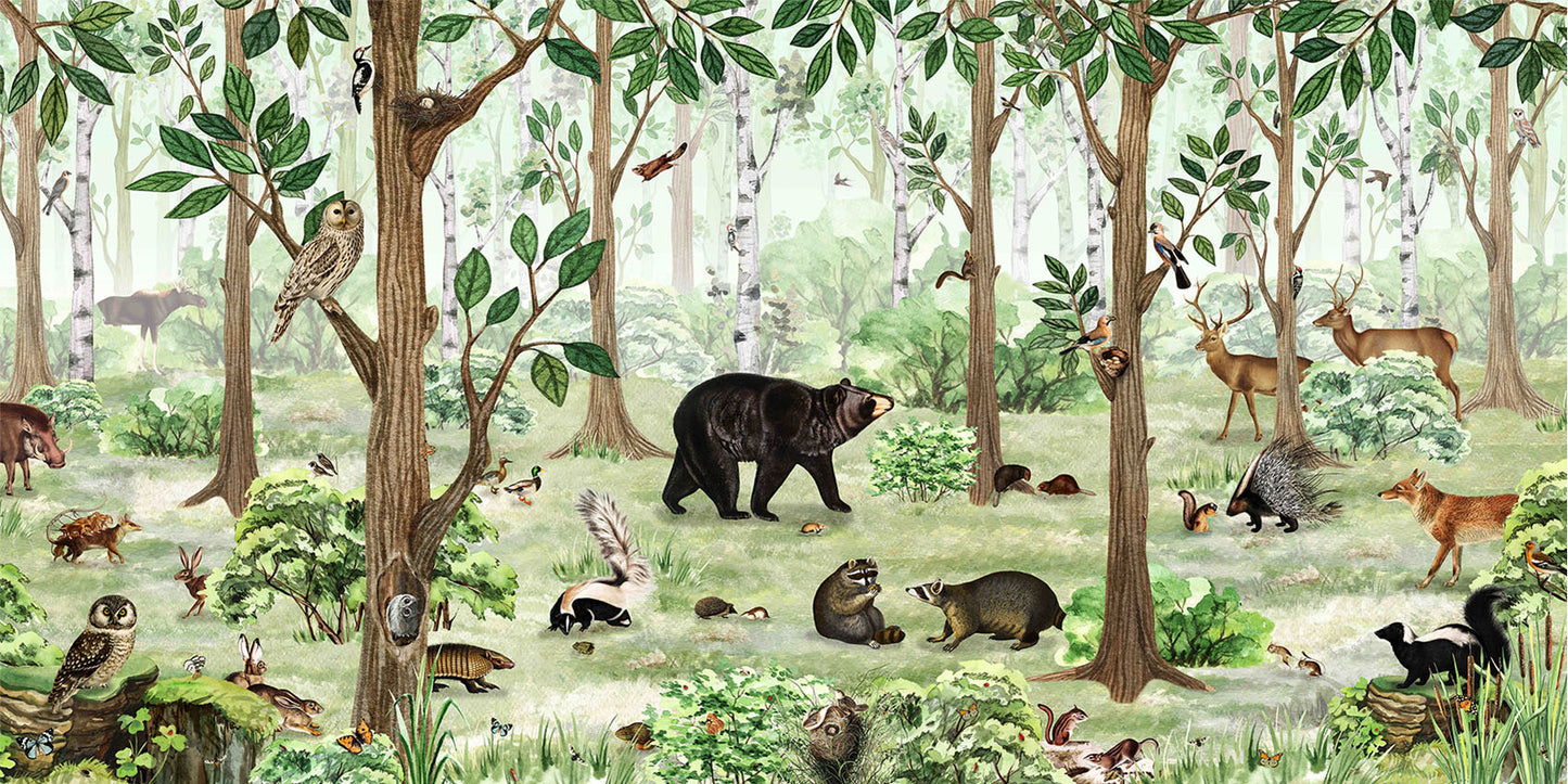 Forest Lookbook wallpaper mural by Kikki Belle
