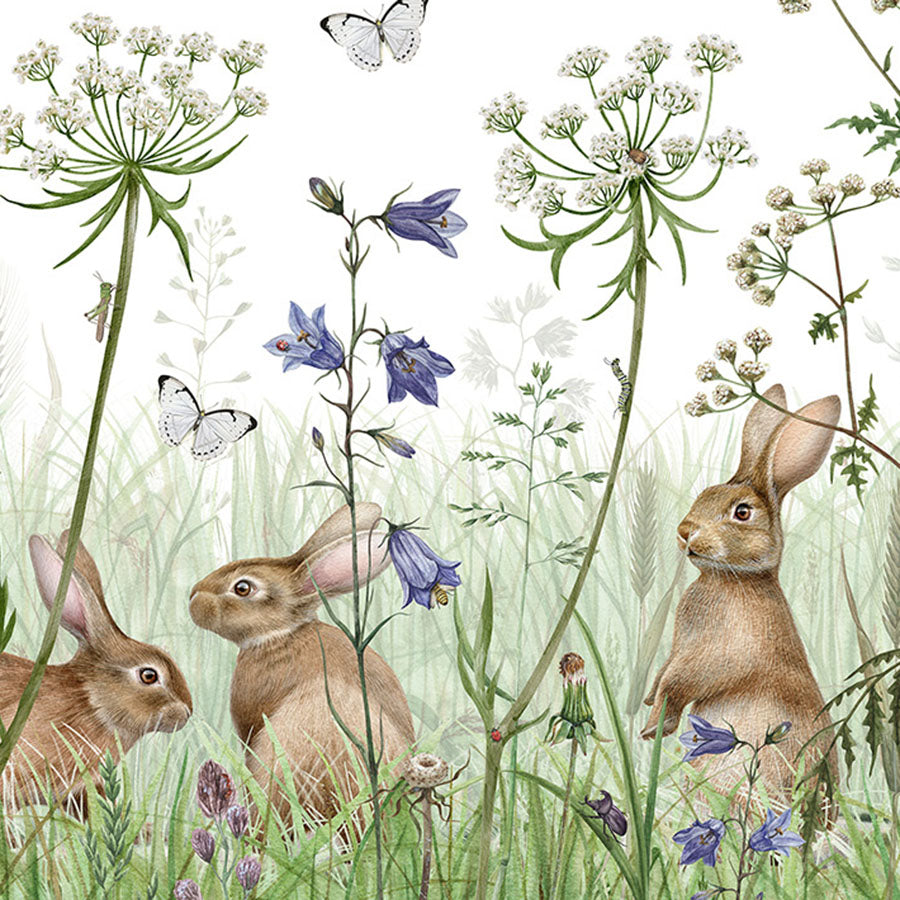 Close-up of the In the Undergrowth wallpaper mural