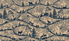Nordic Nature – Beige Blue wallpaper mural by Oliver Robins