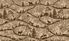 Nordic Nature – Beige Brown wallpaper mural by Oliver Robins