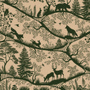 Close-up of the Nordic Nature – Beige Green wallpaper mural by Oliver Robins