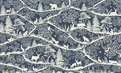 Nordic Nature – Blue White wallpaper mural by Oliver Robins