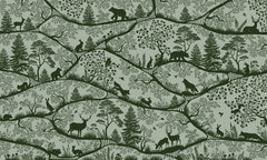 Nordic Nature – Green Green wallpaper mural by Oliver Robins