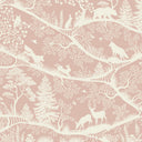 Close-up of the Nordic Nature – Pink White wallpaper mural by Oliver Robins