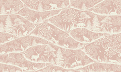 Nordic Nature – Pink White wallpaper mural by Oliver Robins