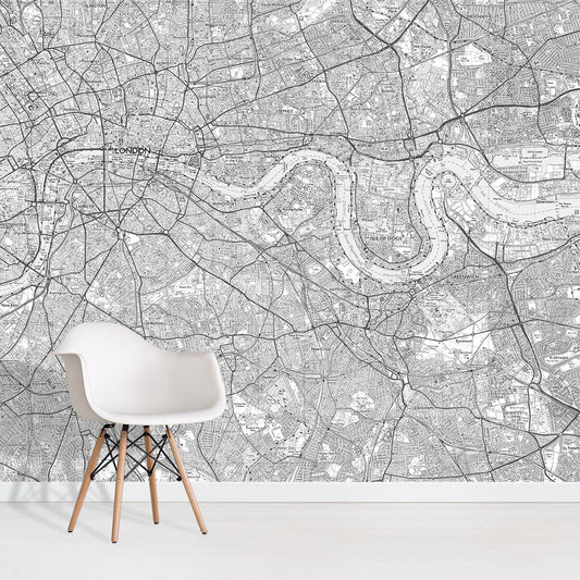 OS Explorer Map Wallpaper | Black & White