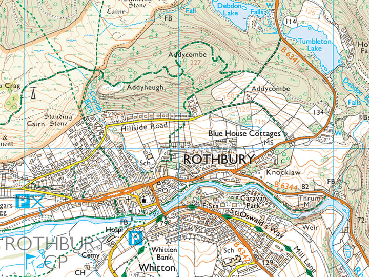 OS Explorer Map style