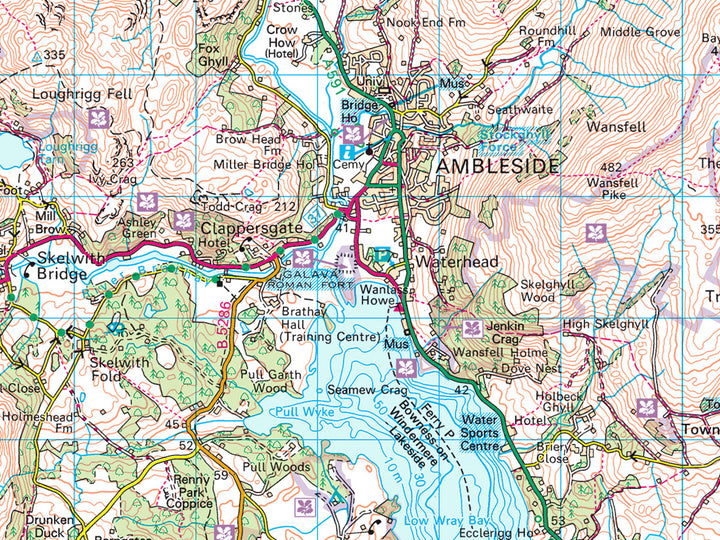 OS Landranger Map style