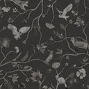 Close-up of the Playful Forest – Monochrome Black wallpaper mural