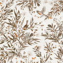 Close-up of the Playful Robins – Vintage White wallpaper mural