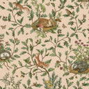 Close-up of the Playful Woods – Beige wallpaper mural