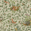 Close-up of the Playful Woods – Green wallpaper mural