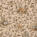 Close-up of the Playful Woods – Vintage Beige wallpaper mural