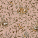 Close-up of the Playful Woods – Vintage Pink wallpaper mural