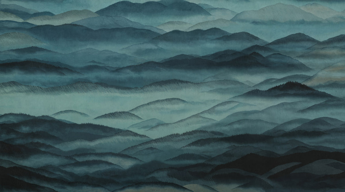 Roerich Hills wallpaper mural by Grigory Gladarev
