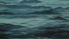 Roerich Hills wallpaper mural by Grigory Gladarev