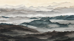 Roerich Light wallpaper mural by Grigory Gladarev