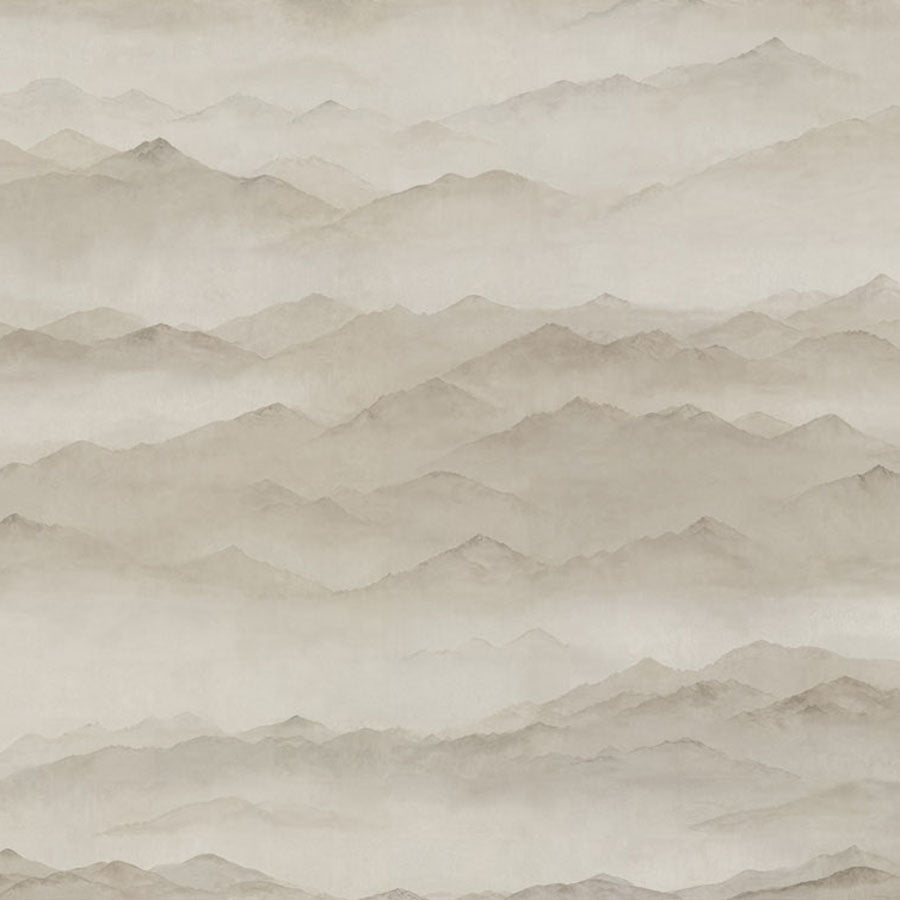 Close-up of the Roerich Peaks wallpaper mural by Grigory Gladarev