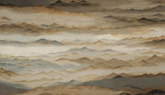 Roerich Twilight wallpaper mural by Grigory Gladarev