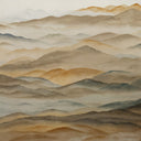 Close-up of the Roerich Valley wallpaper mural by Grigory Gladarev
