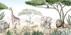 Savannah Jive wallpaper mural by Kikki Belle