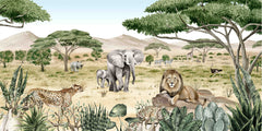 Savannah Secrets wallpaper mural by Kikki Belle