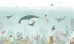 Sensational Sea – Blue wallpaper mural by Oliver Robins