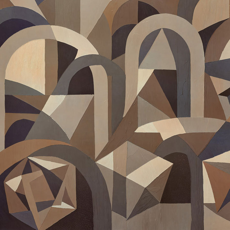 Close-up of the Silent Axis wallpaper mural by Grigory Gladarev