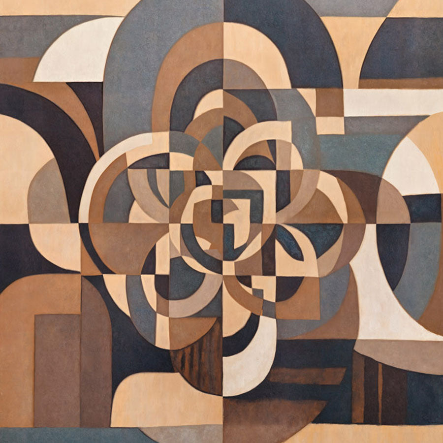 Close-up of the Silent Passage wallpaper mural by Grigory Gladarev