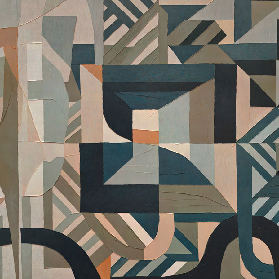 Close-up of the Silent Planes wallpaper mural by Grigory Gladarev