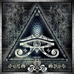 Singular Sight sacred geometry eye wallpaper mural by Hakan Hisim