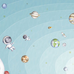 Close-up of the Space Joy – Light wallpaper mural by Oliver Robins