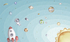 Space Joy – Light wallpaper mural by Oliver Robins