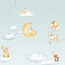 Close-up of the Sweet Dreams – Blue wallpaper mural by Oliver Robins