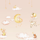 Close-up of the Sweet Dreams – Pink wallpaper mural by Oliver Robins
