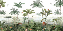 Thrilling Tropics wallpaper mural by Kikki Belle