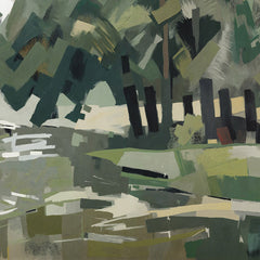 Close-up of the Velvet Forest wallpaper mural by Grigory Gladarev