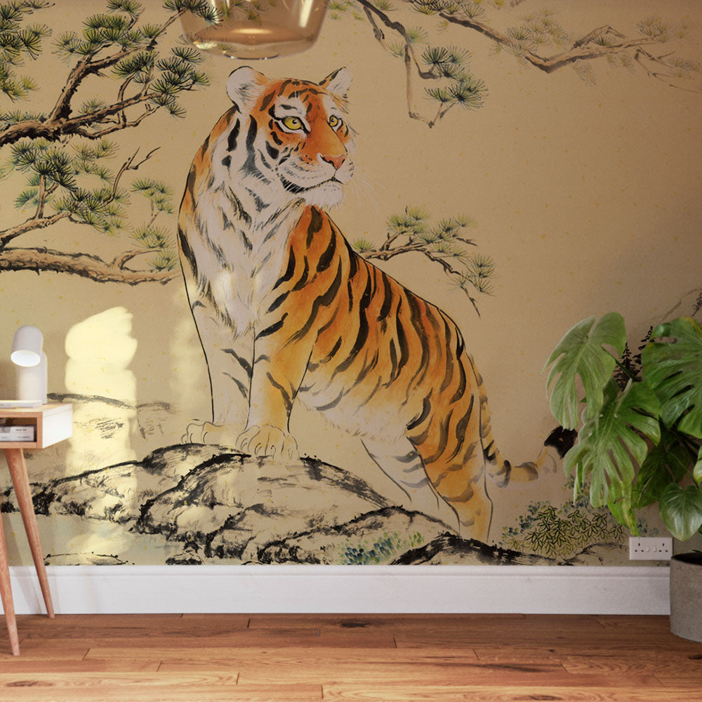 Wild Tiger Content - Nikole Lowe Wallpaper Collection by Wallpapered